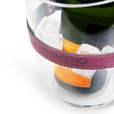 "Keep Your Cool" Champagne Bucket - Purple Leather strap - Heating & Plumbing London -